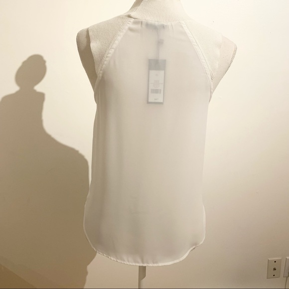 DYNAMITE Semi-Sheer Sleeveless Chiffon Blouse NWT - Picture 7 of 13